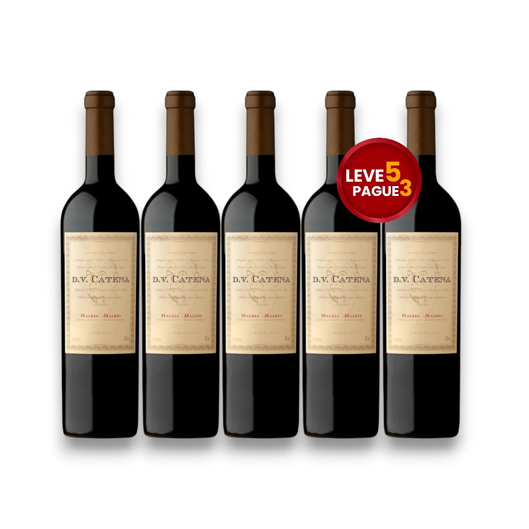 Leve 5 Pague 3 Vinho DV Catena Malbec - Malbec 750ml