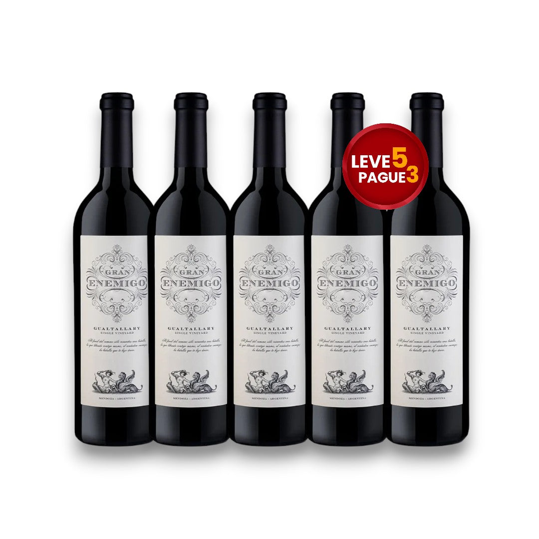 Leve 5 Pague 3 Vinho Gran Enemigo Gualtallary 750ml