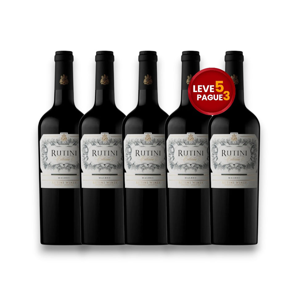 Leve 5 Pague 3 Vinho Rutini Coleccion Malbec 750ml