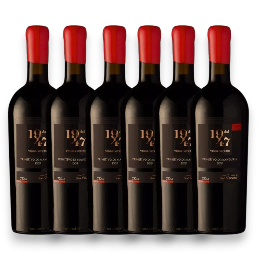 Kit 6 DAL 1947 Primitivo di Manduria Vigne Vecchie DOP