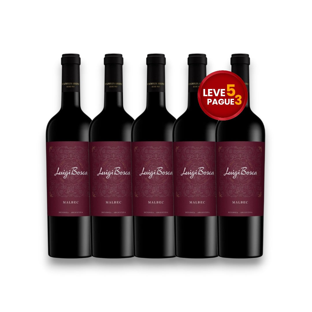 Leve 5 Pague 3 Vinho Luigi Bosca Malbec 750ml