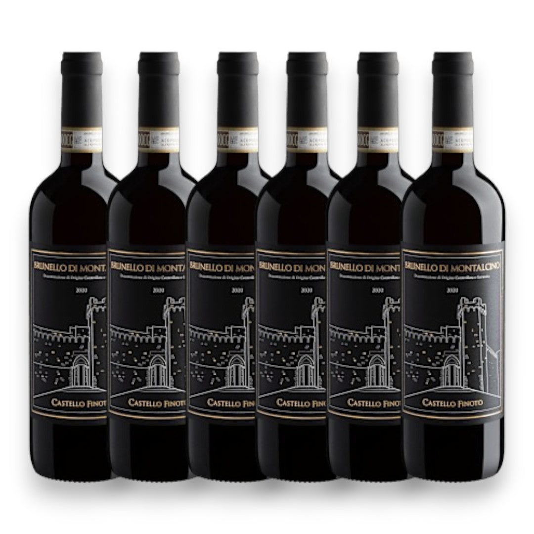Kit 6 Vinho Castello Finoto Brunello di Montalcino DOCG 2020