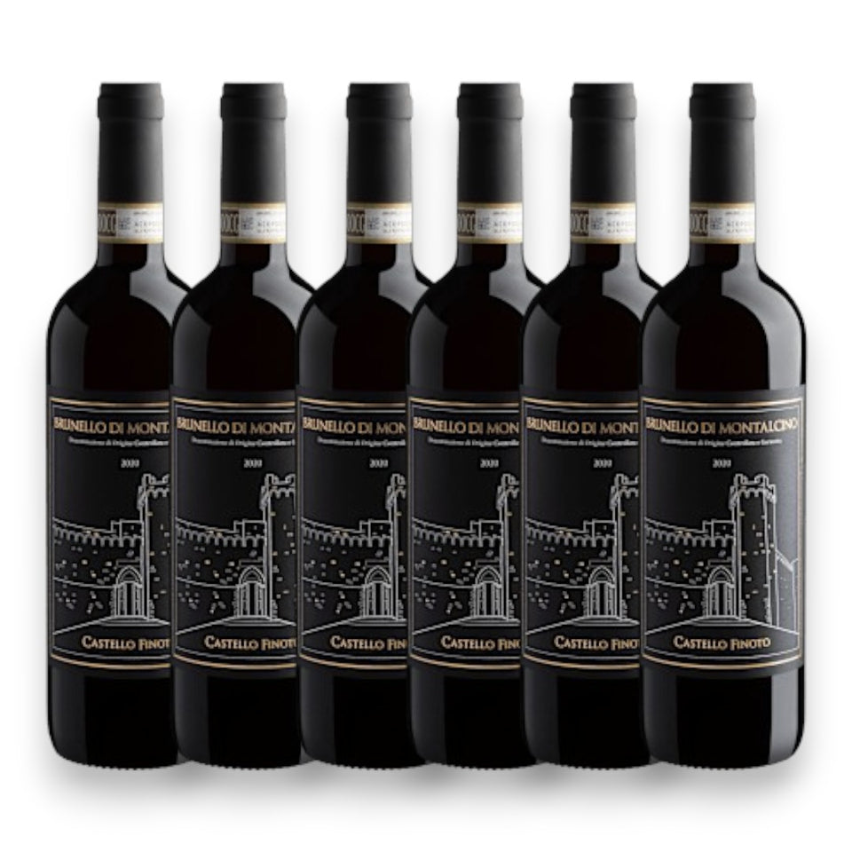 Kit 6 Vinho Castello Finoto Brunello di Montalcino DOCG 2020