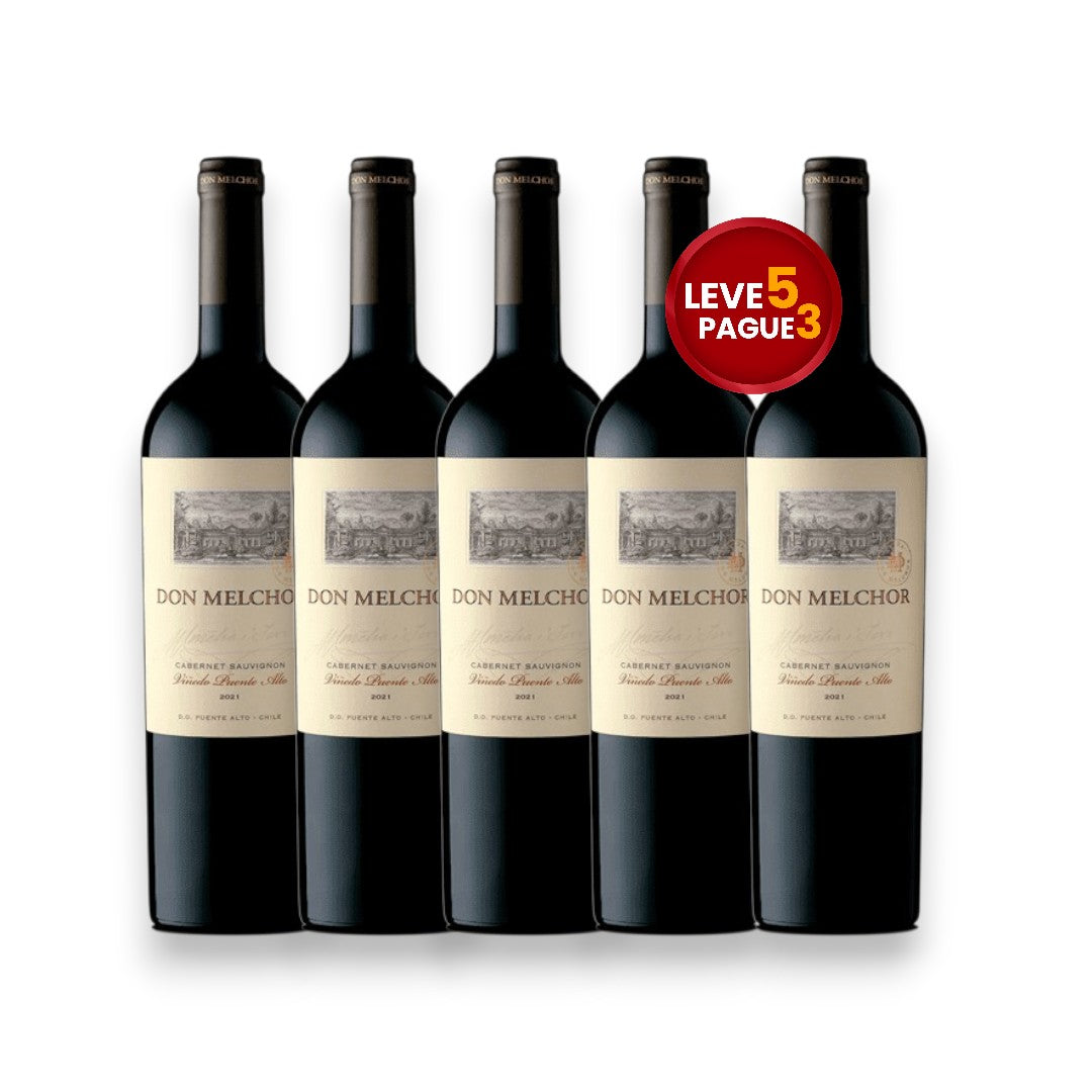 Leve 5 Pague 3 Vinho Don Melchor Cabernet Sauvignon 2021 750ml